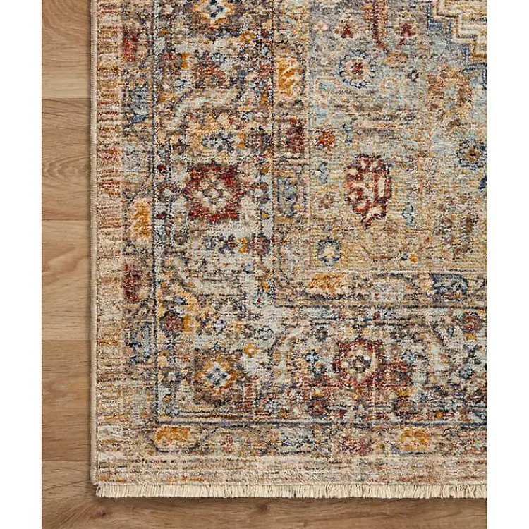 Kirklands Home Florence Sunset Medallion Area Rug, 6x9 Sale