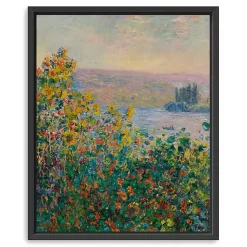Kirklands Home Flower Beds at Vetheuil Framed Canvas Art Print Multi Online