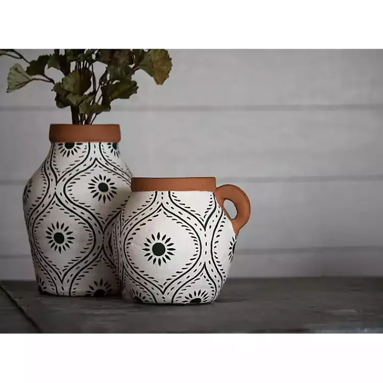 Vases>Kirklands Home Flower Bud Terracotta Decorative Vase