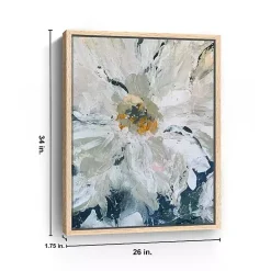 Kirklands Home Flower Details Framed Canvas Art Print White Best