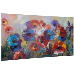Kirklands Home Flower Garden Canvas Wall Art Clearance