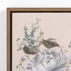 Kirklands Home Flower Stems I Framed Canvas Art Print Best