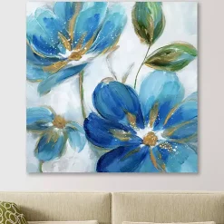 Kirklands Home Flowering s II Giclee Canvas Art Print Blue Clearance