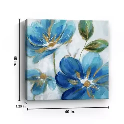 Kirklands Home Flowering s II Giclee Canvas Art Print Blue Clearance