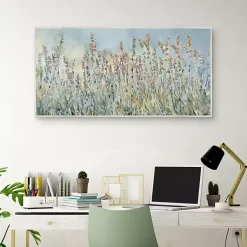 Kirklands Home Flowering Fields Framed Canvas Art Print Discount