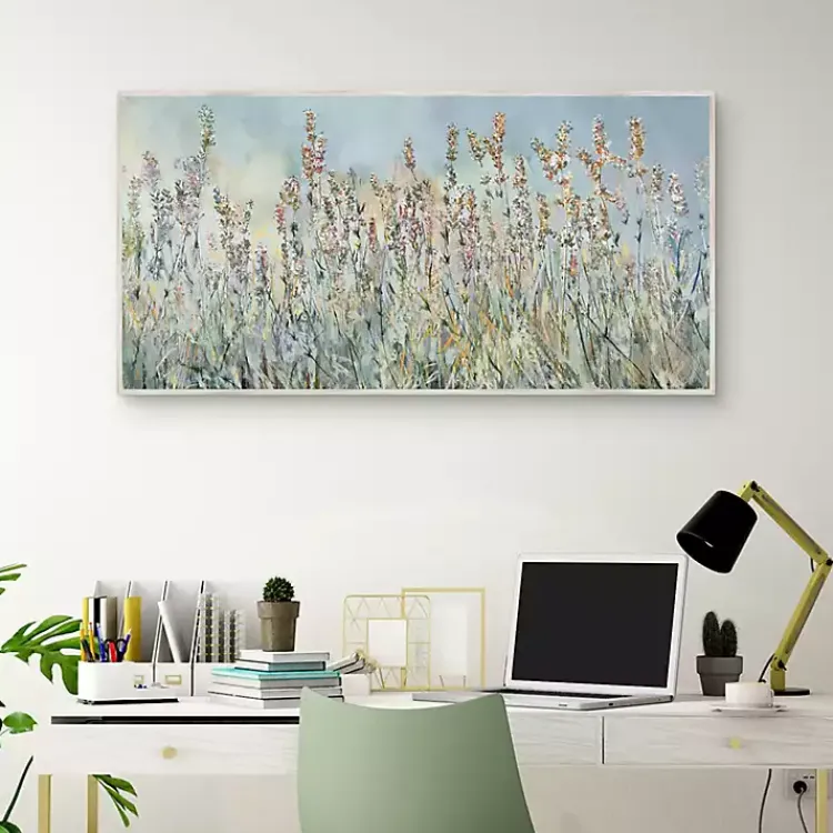 Kirklands Home Flowering Fields Framed Canvas Art Print Discount