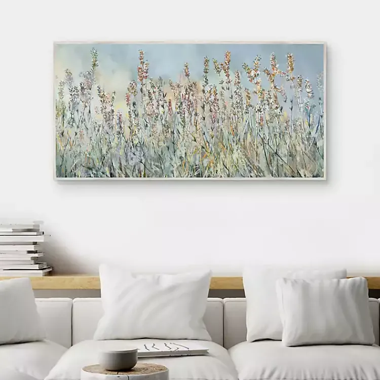 Kirklands Home Flowering Fields Framed Canvas Art Print Discount