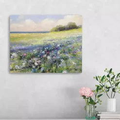 Kirklands Home Flowers by the Sea Canvas Art Print New