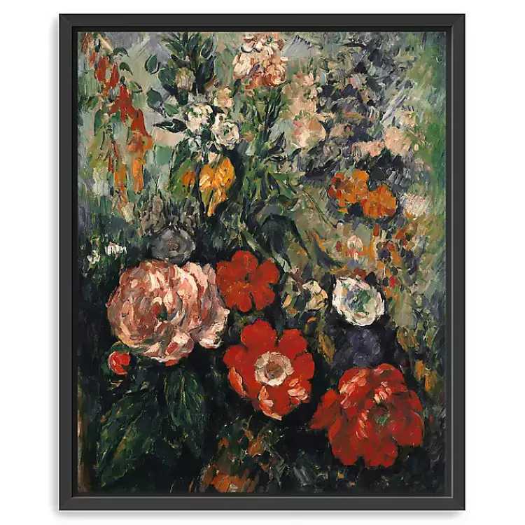 Kirklands Home Flowers Paul Cezanne Framed Canvas Art Print Multi Sale