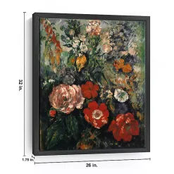 Kirklands Home Flowers Paul Cezanne Framed Canvas Art Print Multi Sale