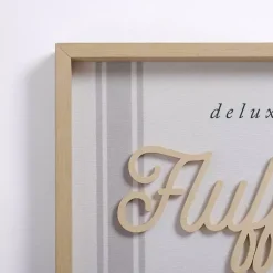 Kirklands Home Fluff and Fold Wood Wall Plaque Clearance