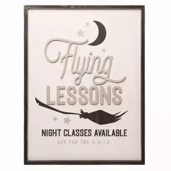 Halloween>Kirklands Home Flying Lessons Advertisement Wall Plaque