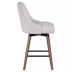 Kirklands Home Fog Mid-Century Modern Swivel Counter Stool Gray Sale