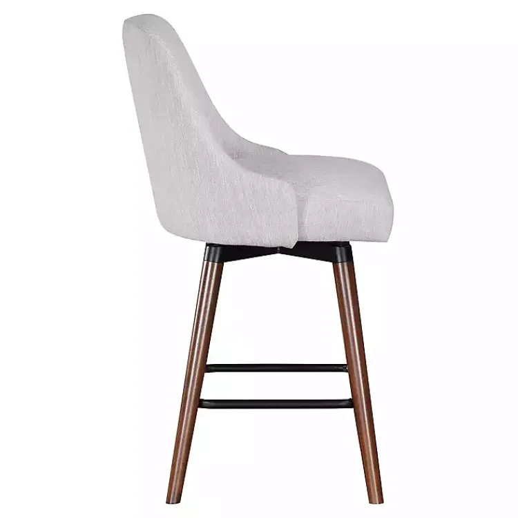 Kirklands Home Fog Mid-Century Modern Swivel Counter Stool Gray Sale