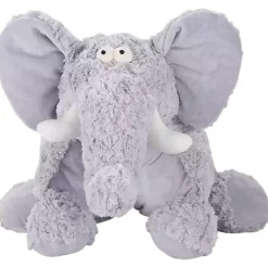 Pillows>Kirklands Home Foldable Elephant Stuffed Animal Gray