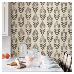 Kirklands Home Folk Tulip Peel and Stick Wallpaper Clearance