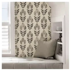 Kirklands Home Folk Tulip Peel and Stick Wallpaper Clearance