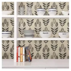 Kirklands Home Folk Tulip Peel and Stick Wallpaper Clearance