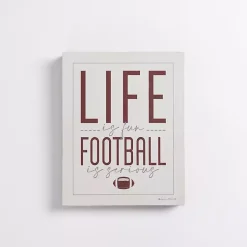 Kirklands Home Football is Serious Wall Plaque