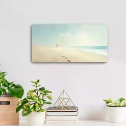 Kirklands Home Footprints in the Sand Canvas Art Print, 20x10 in. Clearance