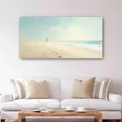 Kirklands Home Footprints in the Sand Canvas Art Print, 60x30 in. Online