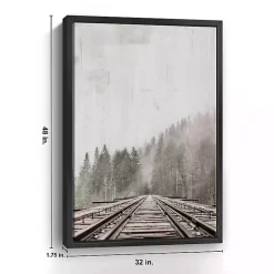 Kirklands Home Forest Railway Framed Giclee Canvas Art Print Sale
