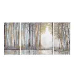 Kirklands Home Forest Reflections Canvas Art Prints, Set of 3 Multi Clearance