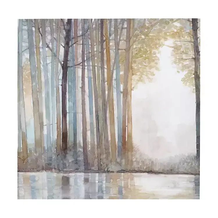 Kirklands Home Forest Reflections Canvas Art Prints, Set of 3 Multi Clearance