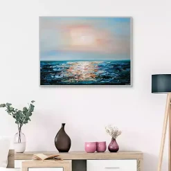 Kirklands Home Forgotten Sunrise Framed Canvas Art Print Blue Online