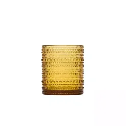 Kirklands Home Fortessa Amber Bead Short Glasses, Set of 6 Yellow Online