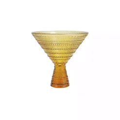 Kirklands Home Fortessa Amber Jupiter Martini Glasses, Set of 4 Orange Hot