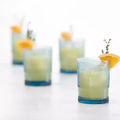 Kirklands Home Fortessa NoHo Tall Glasses, Set of 4 Blue Hot