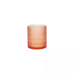 Kirklands Home Fortessa Coral Orbetto Short Glasses, Set of 4 Orange
