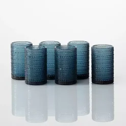 Kirklands Home Fortessa Cornflower Bead Tall Glasses, Set of 6 Blue Sale