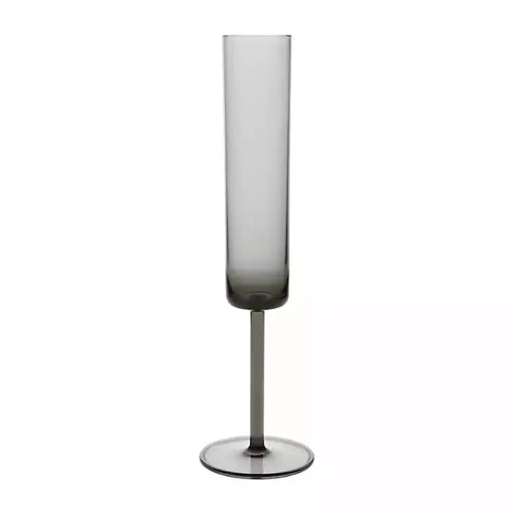 Kirklands Home Fortessa Urbo Champagne Flutes, Set of 6 Gray Hot