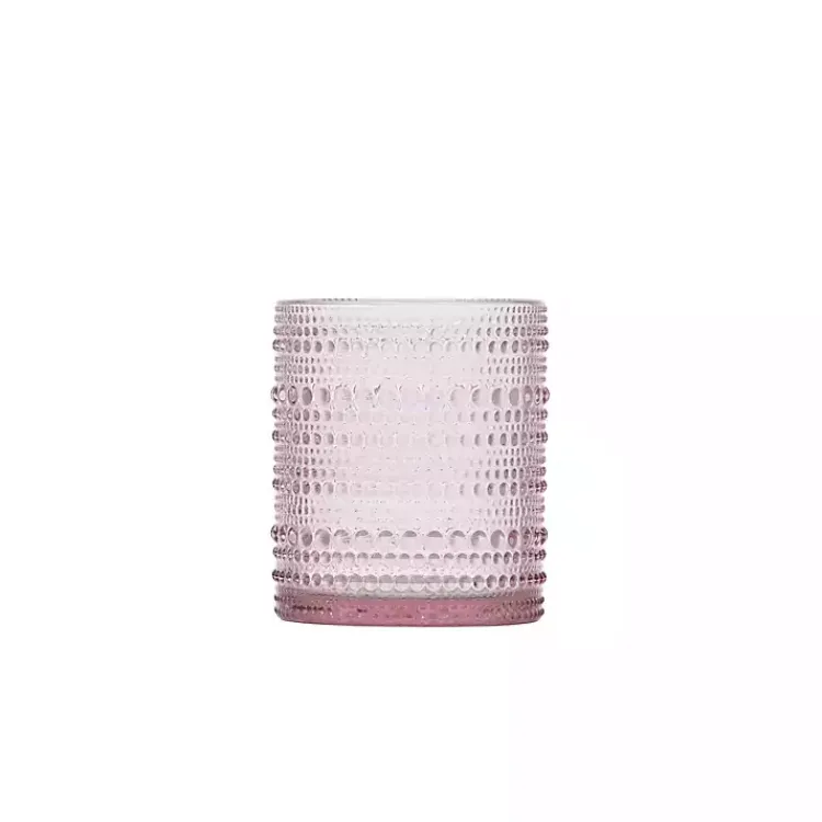 Kirklands Home Fortessa Bead Short Glasses, Set of 6 Pink Discount