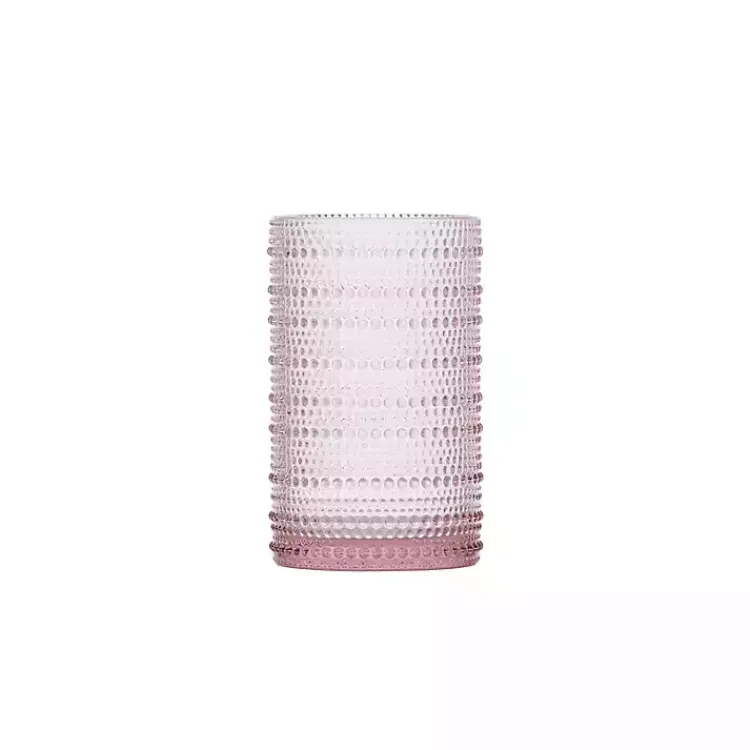 Kirklands Home Fortessa Bead Tall Glasses, Set of 6 Pink Clearance