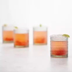 Kirklands Home Fortessa Sage Bead Short Glasses, Set of 6 Green Discount