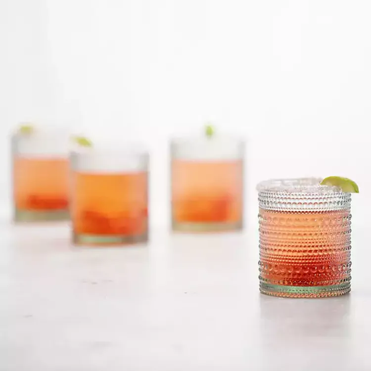 Kirklands Home Fortessa Sage Bead Short Glasses, Set of 6 Green Discount