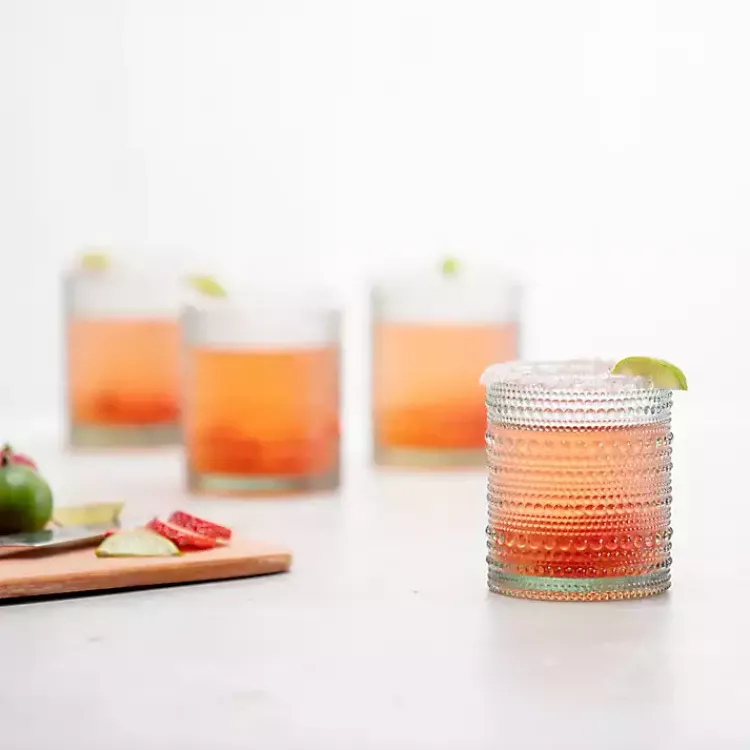 Kirklands Home Fortessa Sage Bead Short Glasses, Set of 6 Green Discount