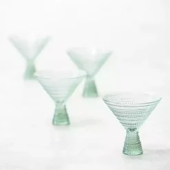 Kirklands Home Fortessa Sage Jupiter Martini Glasses, Set of 4 Green Discount
