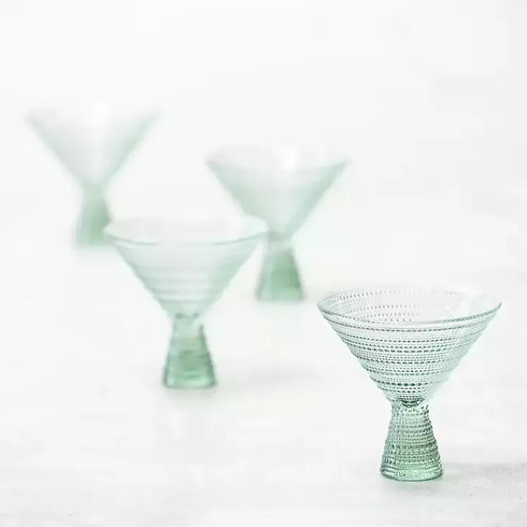 Kirklands Home Fortessa Sage Jupiter Martini Glasses, Set of 4 Green Discount