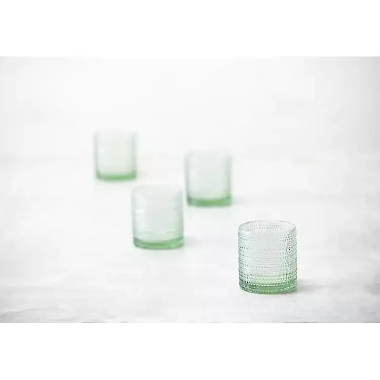 Kirklands Home Fortessa Sage Jupiter Short Glasses, Set of 6 Green Clearance