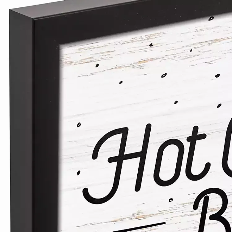 Christmas Art & Wall Decor>Kirklands Home Framed Hot Cocoa Bar Christmas Canvas Wall Plaque