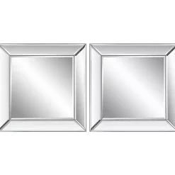 Kirklands Home Frameless Beveled Square Mirrors, Set of 2 Online