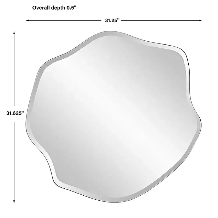 Kirklands Home Frameless Beveled Wavy Wall Mirror Sale