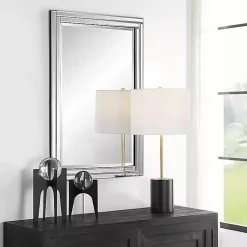 Kirklands Home Frameless Double Panel Wall Mirror