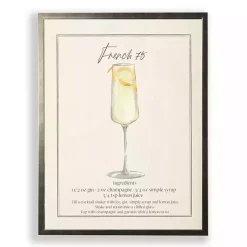 Kirklands Home French 75 Framed Art Print Red Outlet
