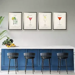 Kirklands Home French 75 Framed Art Print Red Outlet