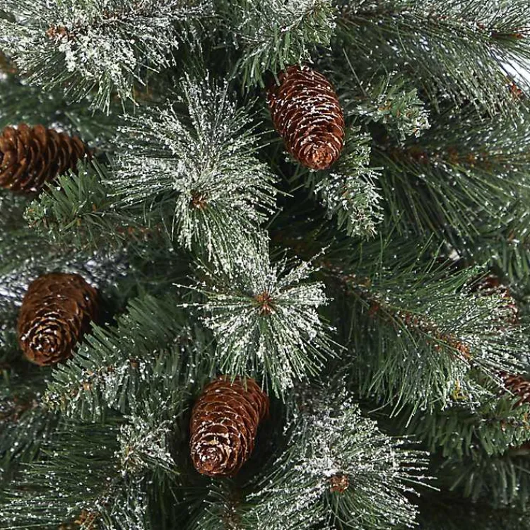 Christmas Arrangements & Garland>Kirklands Home French Alps Mountain Pine Tree in Red Planter
